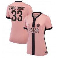 Paris Saint-Germain Warren Zaire-Emery #33 Tredjeställ Dam 2024-25 Kortärmad